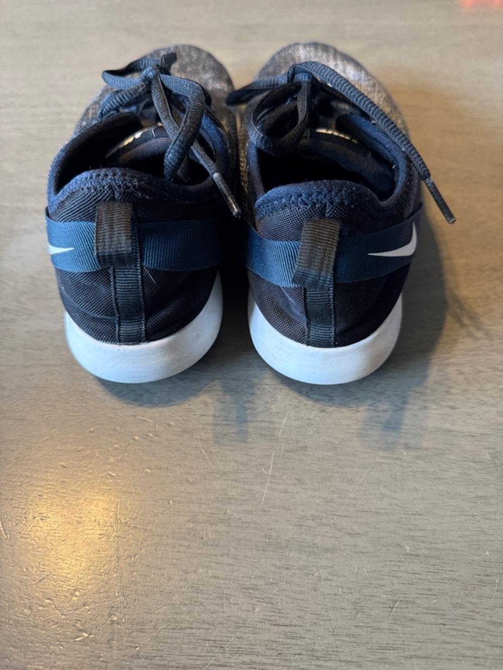 Nike Black and White Knit Running Sneakers - Picture 4 of 5